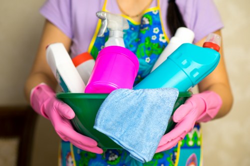 Close-up of carpet cleaning equipment used in a Hammersmith home