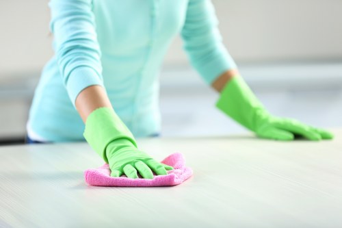 Upholstery cleaning process for a sofa in Hammersmith home